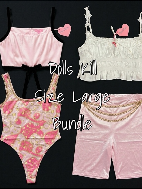 Dolls Kill Tops - Sugar Thrillz x Dolls Kill Coquette Dream Bundle